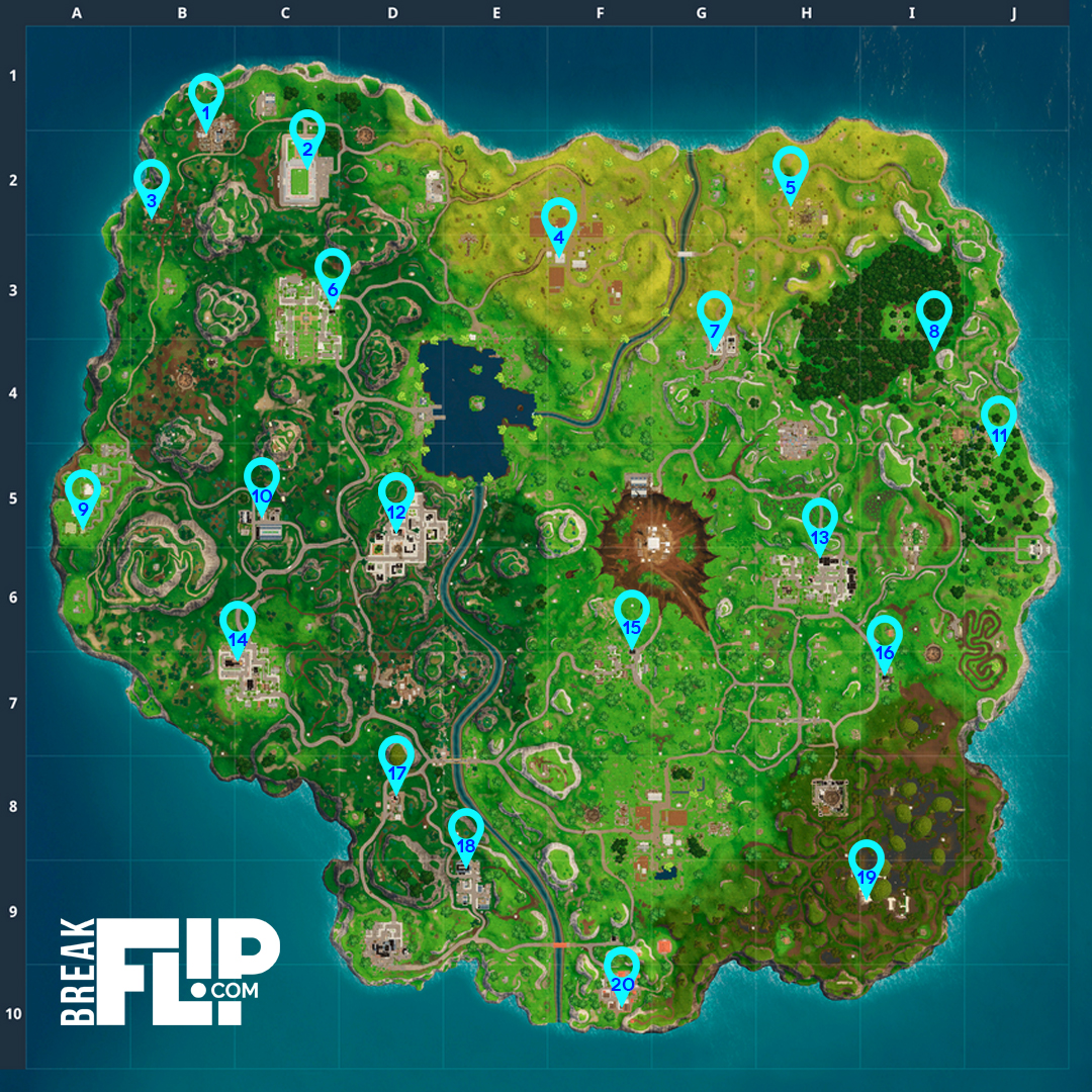Fortnite Nains de jardin affamés, défi saison 4 Breakflip
